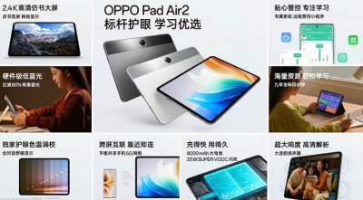 Экран 11,4 дюйма 90 Гц, 8000 мА·ч и четыре динамика за 170 долларов - стартовали продажи Oppo Pad Air2