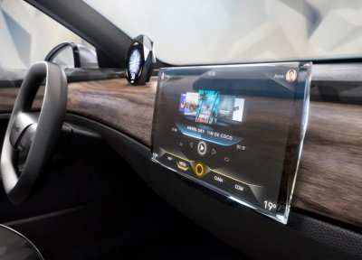 Представлен первый в мире автомобильный дисплей в прозрачном кристалле Swarovski