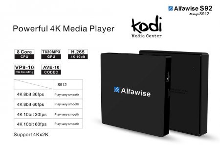 Ultra HD медиаплеер Alfawise S92 TV Box (Обсуждение новости на сайте)