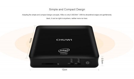 Ultra HD медиаплеер MiniPC - CHUWI HiBox