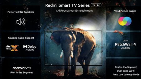 Xiaomi представила бюджетные смарт-телевизоры Redmi Smart TV на базе Android TV 11