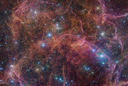 544 мегапикселя космической красоты — остатки сверхновой в созвездии Вела сняли с высочайшей детализацией