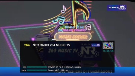 NTR Radio 264 Music TV тестируется на 9°E